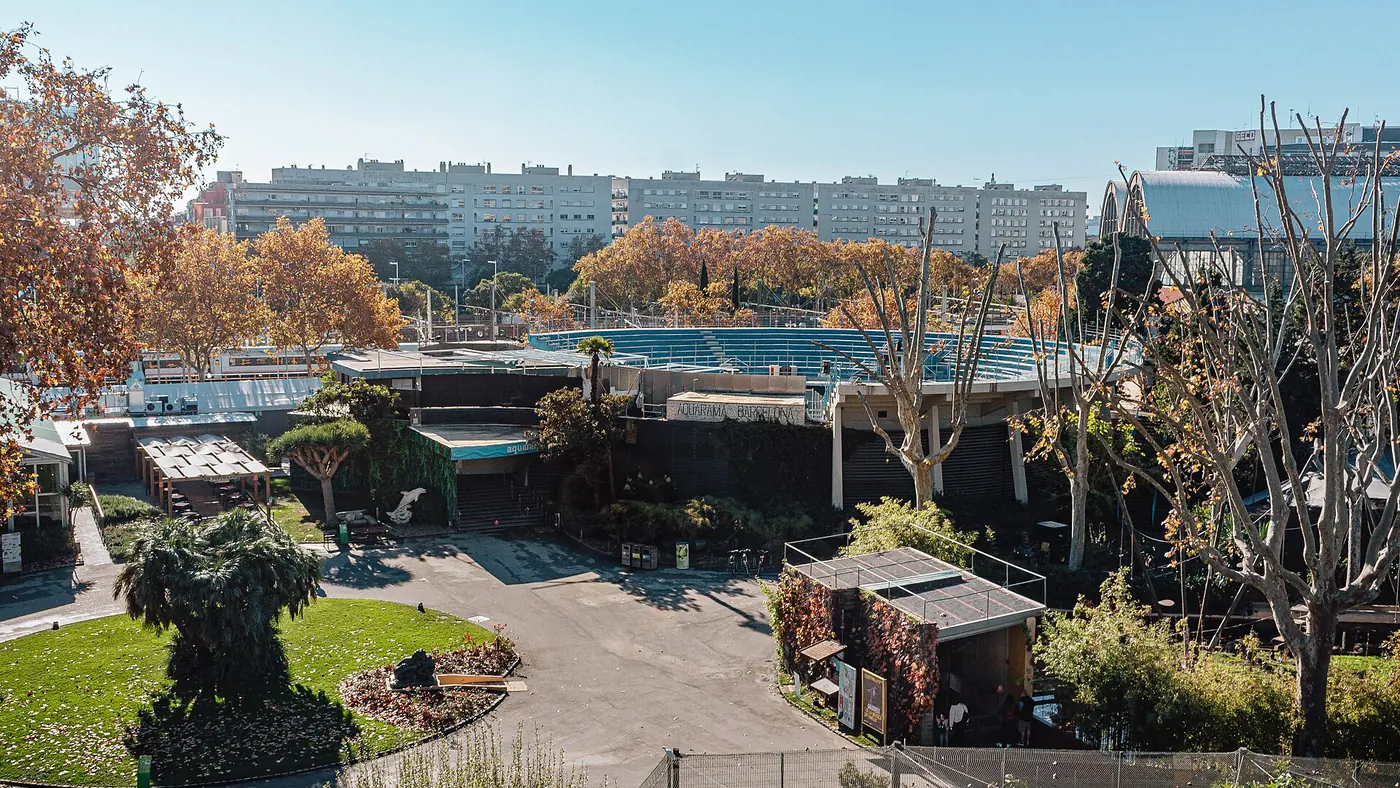 Vista del parque Zoo de Barcelona